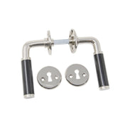 Door Handle 383 Nickel/Black