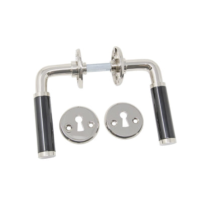 Door Handle 383 Nickel/Black