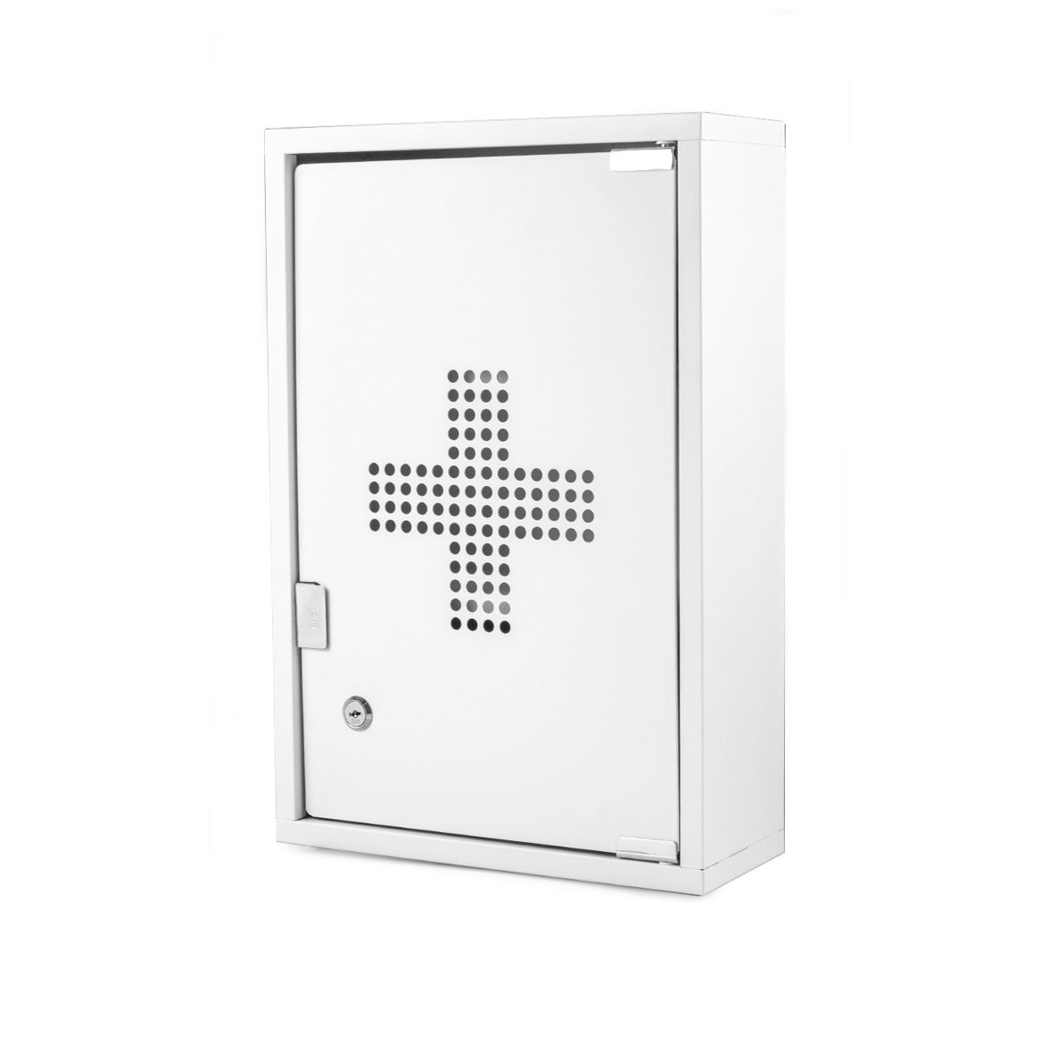 Lockable Medicine Cabinet White 45x30cm