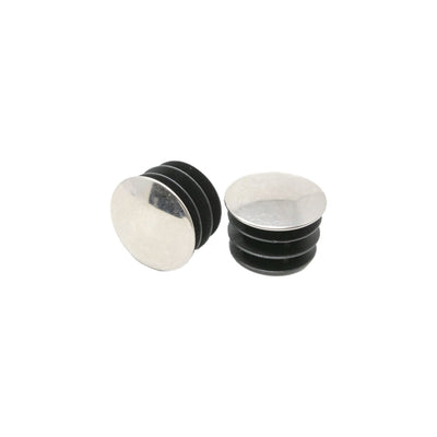 End Plug for 25mm Tube Chrome 2-Pack