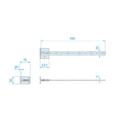 Balcony Hanger/Clothes Hanger Stainless Steel (A2)