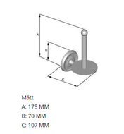 VILLA Spare toilet roll holder Chrome