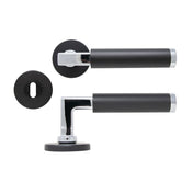 Door Handle Brighton Chrome/Black