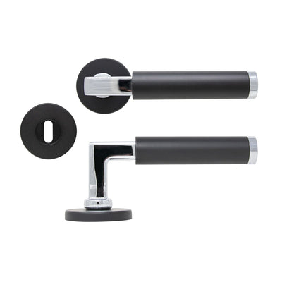 Door Handle Brighton Chrome/Black