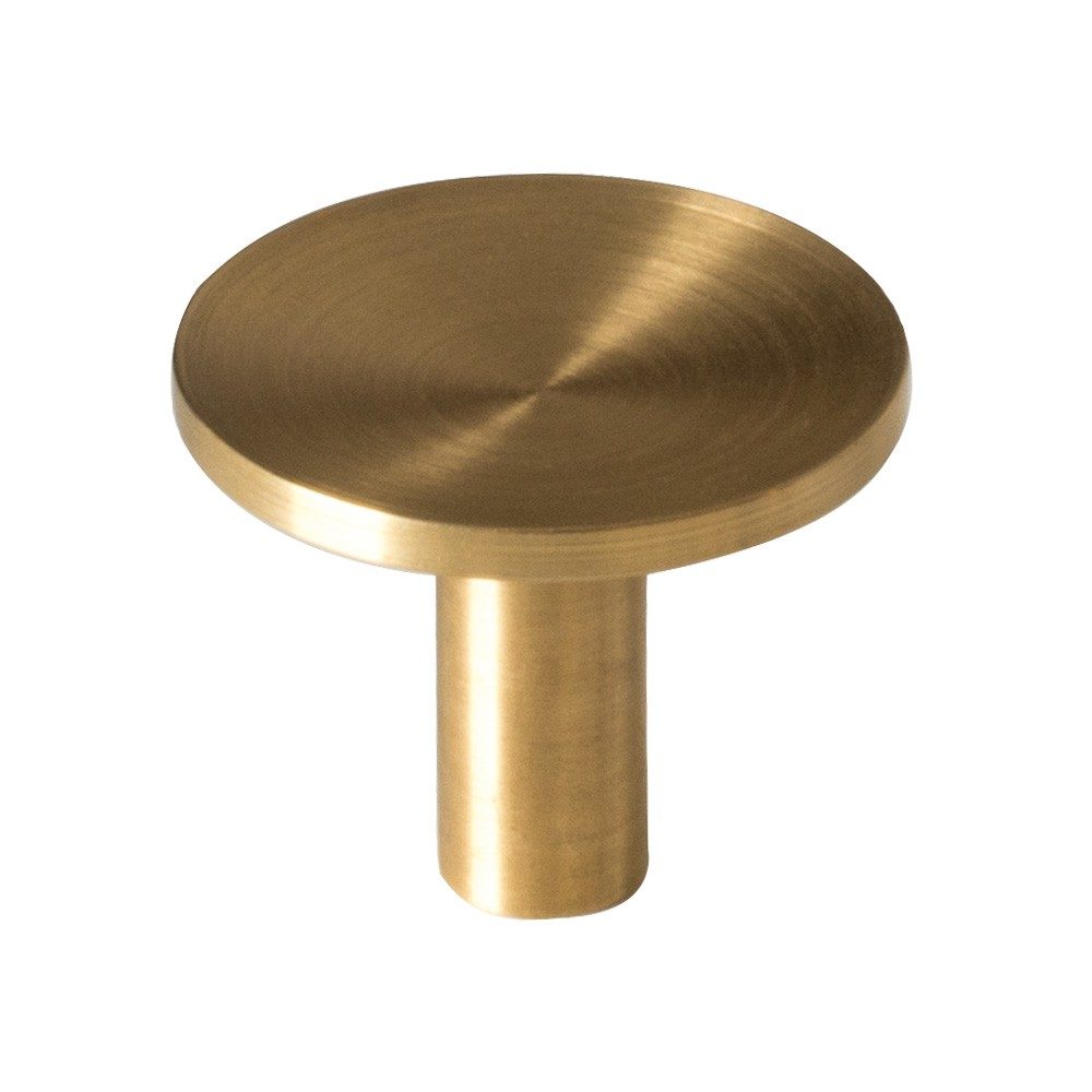 Knopp Sture 28mm Matt Obehandlad Mässing