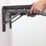 Fällbar Konsol 300-400mm Svart 60kg (2-Pack)
