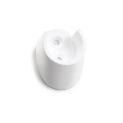Rørholder Hvit Plast 25 mm 2-pakning