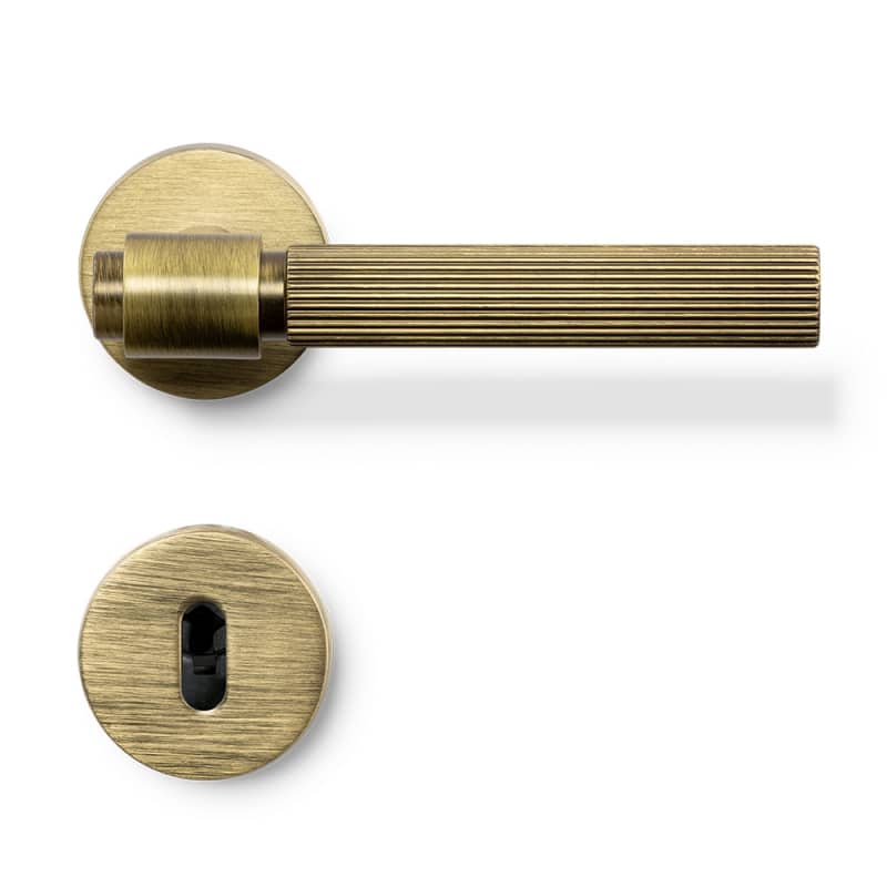 Dörrhandtag Helix Stripe Antikbehandlad