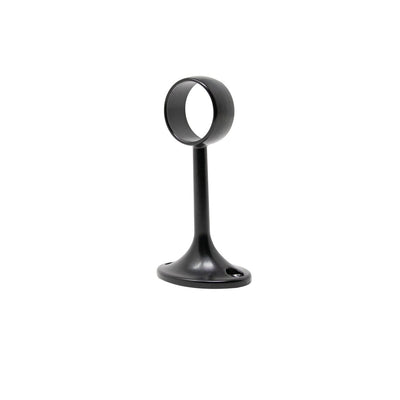 Rørholder midtfeste 25mm svart
