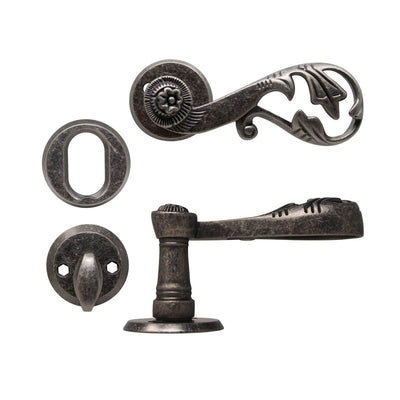 Door Handle A131 Pewter oxide Complete