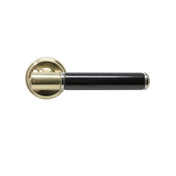 Door Handle Epok 1930 Brass/Black