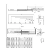 Extension Fitting 350-1000mm Full Extension (Side Mount) - 35kg