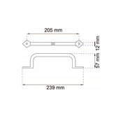 Draghandtag Harmony 240mm Svart