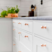 Knopp OVAL Kobberfinish