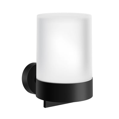 HOME Soap Dispenser Black/Frosted Glass 150ml