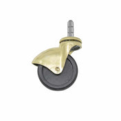 Trolley Wheel Black/Brass-plated 50 mm