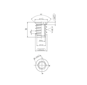 Screw Sleeve/Furniture Sleeve Zinc-Plated M6-M10