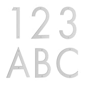 House Number 230mm Stainless steel