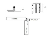 Lift-off hinge Rebated 50 mm Brass