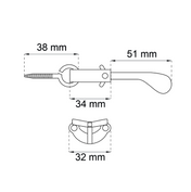 Window Lock 380 Nickel