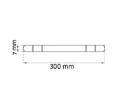 Roddarpinne 300mm - 7mm