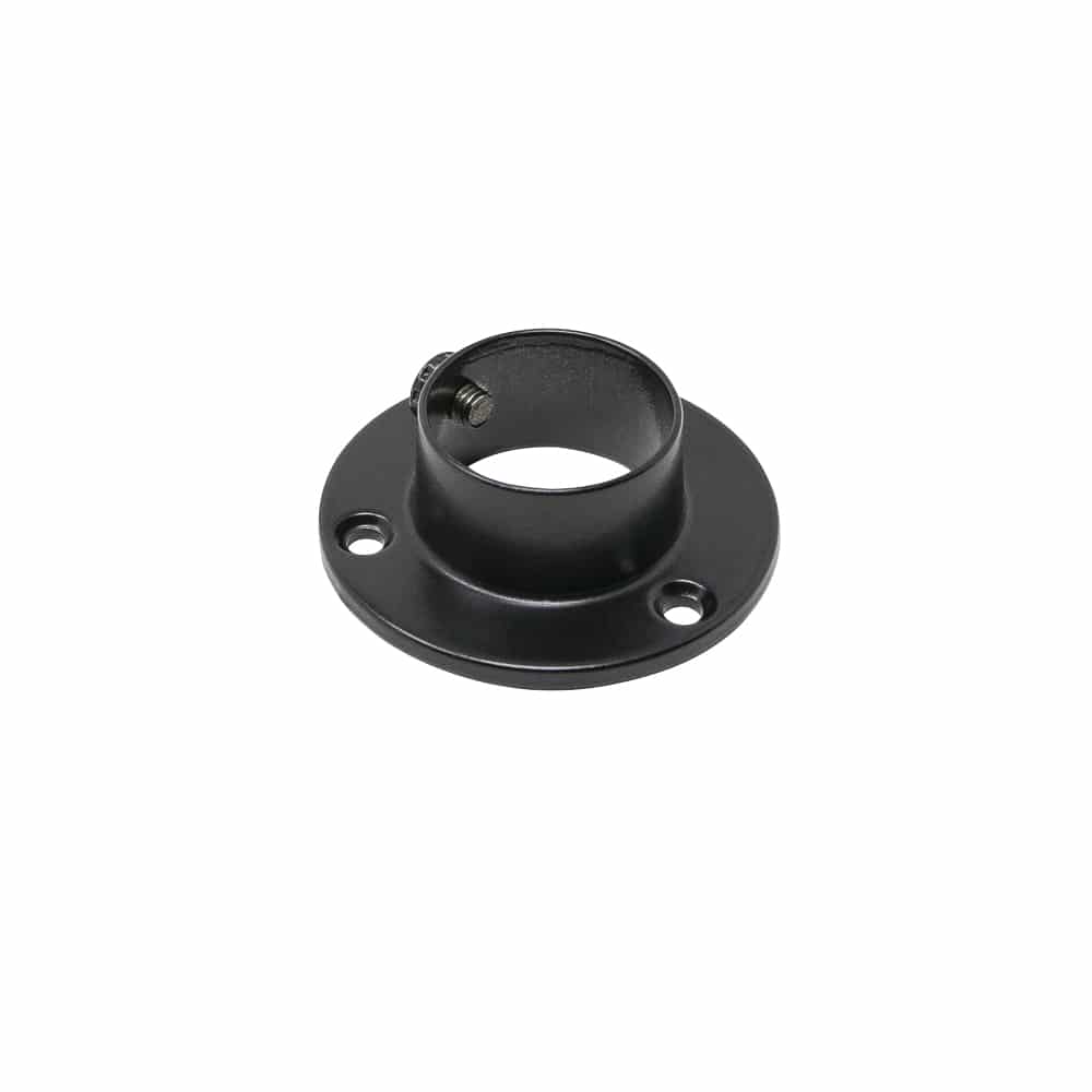 Tube Bracket Side Bracket 25mm Black