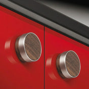 Knob Cornelius 48mm Walnut/Satin Nickel