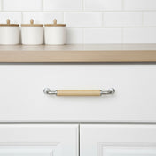 Håndtag Skeppshult 96-128 C/C Krom/Eg