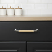 Håndtag Skeppshult 96-128 C/C Krom/Eg