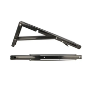 Fällbar Konsol 300-400mm Svart 60kg (2-Pack)