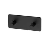 Self-Adhesive Double Hook Flair Black