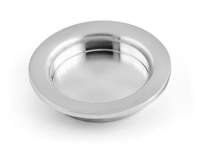 Recessed Cup Handle Satin-Brushed Chrome 2-Pack